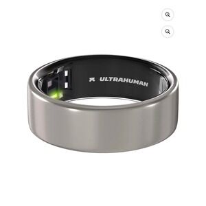 Ultrahuman Ring AIR‎ Smart Ring Raw Titanium Size 08 Health Tracker NIB